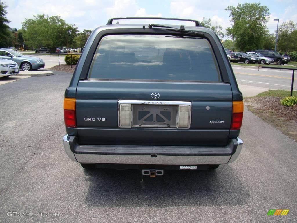 1993 4Runner SR5 V6 4x4 - Dark Teal Green Pearl / Beige photo #7