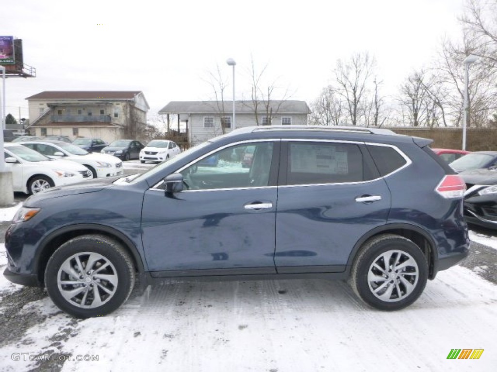 2015 Rogue SL AWD - Arctic Blue Metallic / Charcoal photo #6