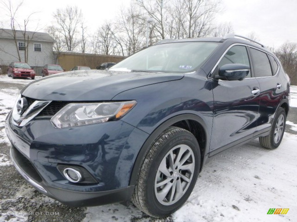 2015 Rogue SL AWD - Arctic Blue Metallic / Charcoal photo #7