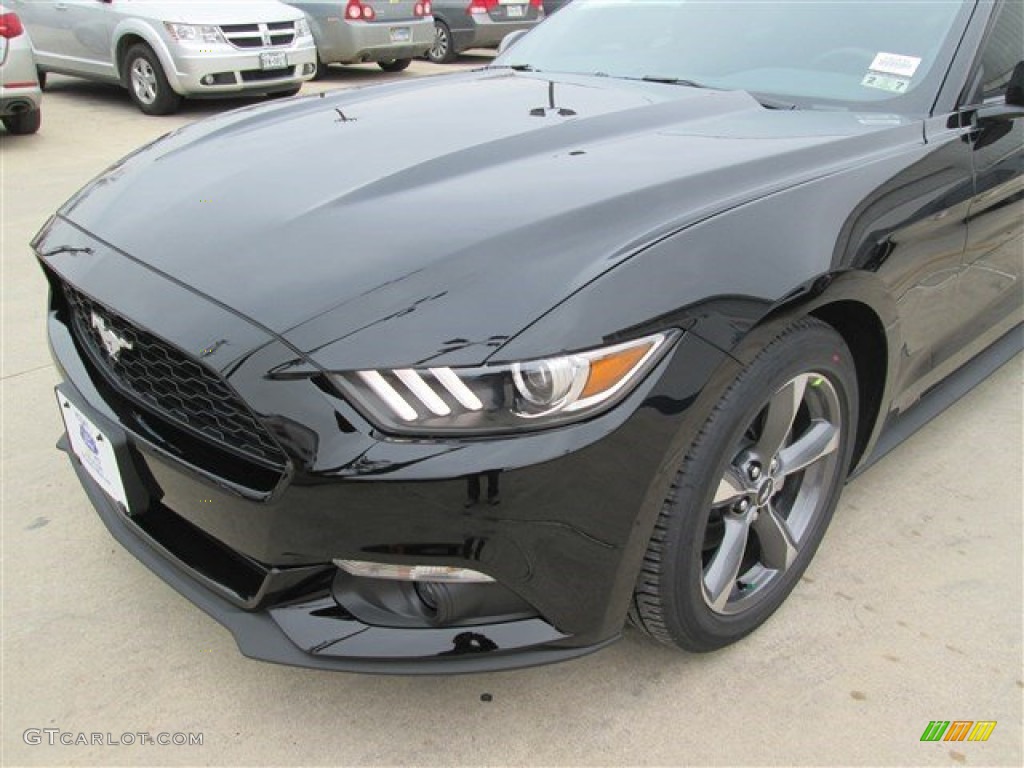 2015 Mustang V6 Coupe - Black / Ebony photo #6