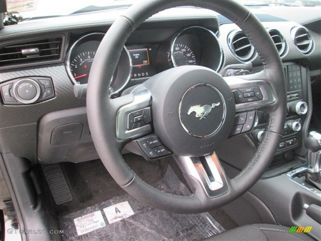 2015 Mustang V6 Coupe - Black / Ebony photo #13