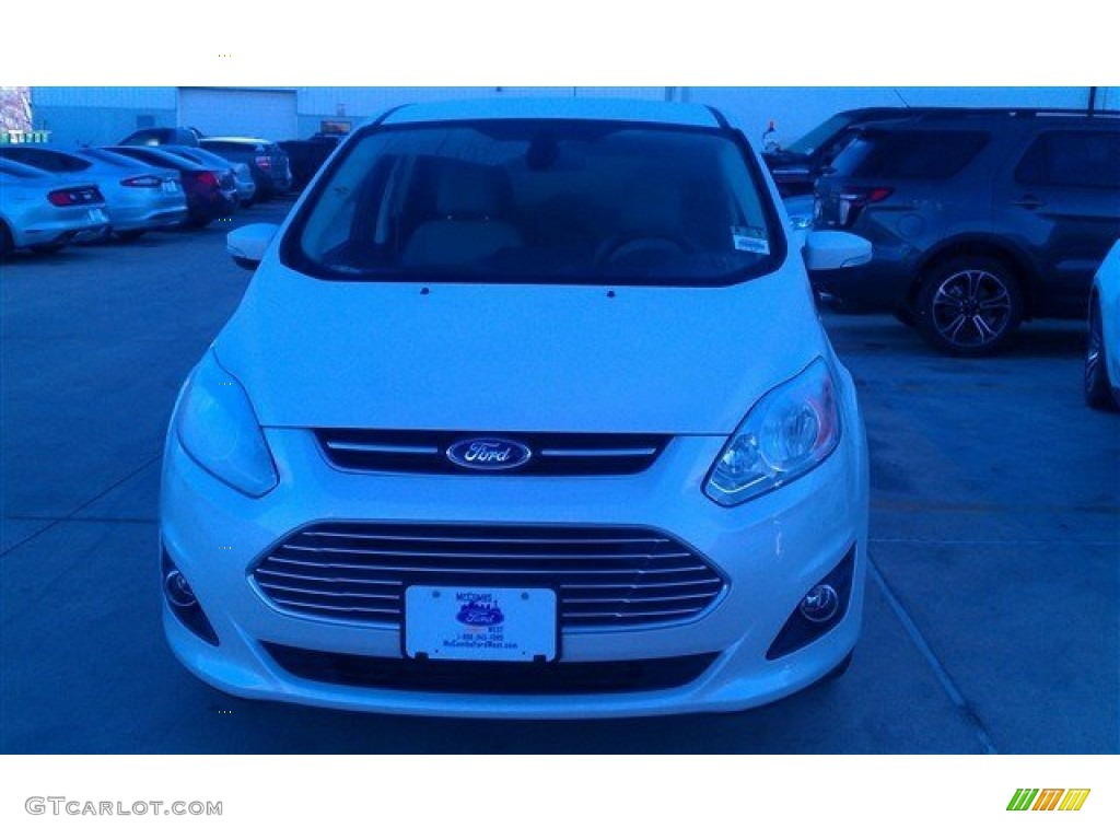 2015 C-Max Hybrid SEL - White Platinum Tricoat / Medium Light Stone photo #2