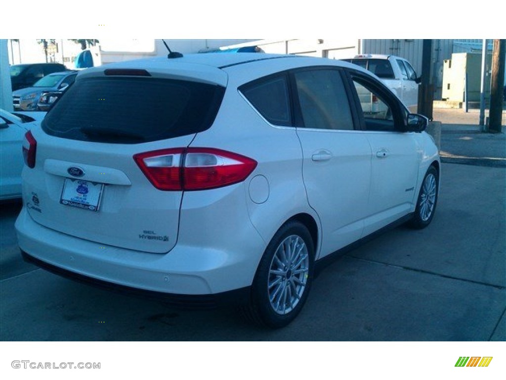 2015 C-Max Hybrid SEL - White Platinum Tricoat / Medium Light Stone photo #6
