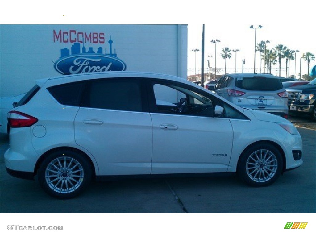 2015 C-Max Hybrid SEL - White Platinum Tricoat / Medium Light Stone photo #7
