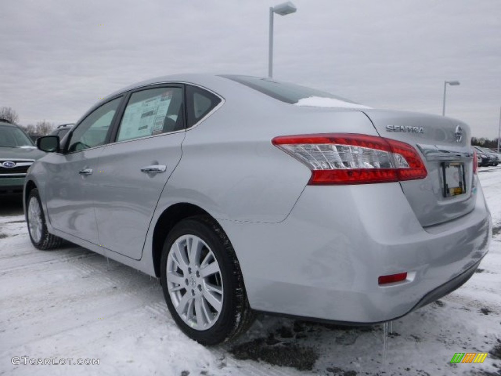 2014 Sentra SL - Brilliant Silver / Charcoal photo #5