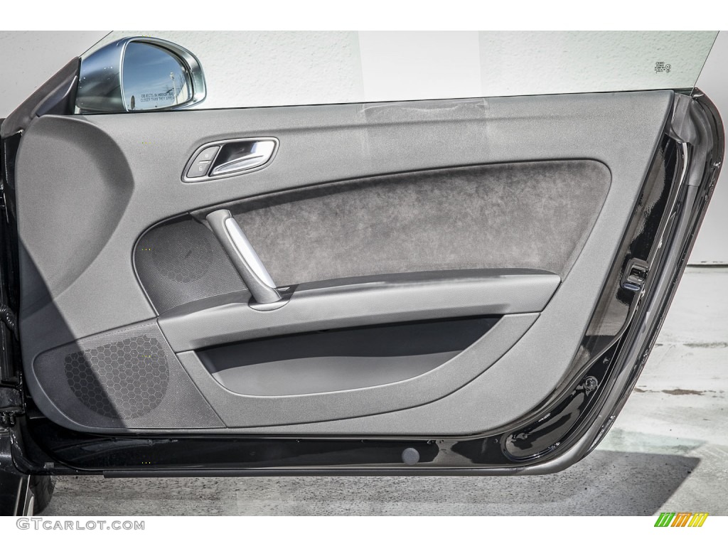 2010 Audi TT S 2.0 TFSI quattro Coupe S Black Silk Nappa Leather Door Panel Photo #101368971