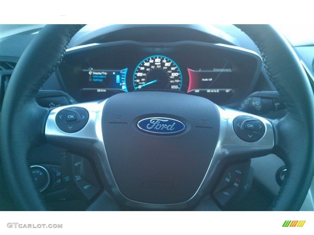 2015 C-Max Hybrid SEL - White Platinum Tricoat / Medium Light Stone photo #26