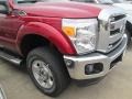 2015 Ruby Red Ford F250 Super Duty XLT Crew Cab 4x4  photo #2