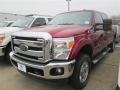 2015 Ruby Red Ford F250 Super Duty XLT Crew Cab 4x4  photo #6