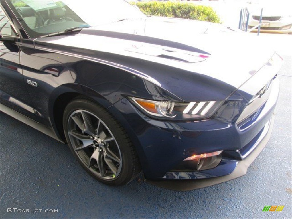2015 Mustang 50th Anniversary GT Coupe - 50th Anniversary Kona Blue Metallic / 50th Anniversary Cashmere photo #2