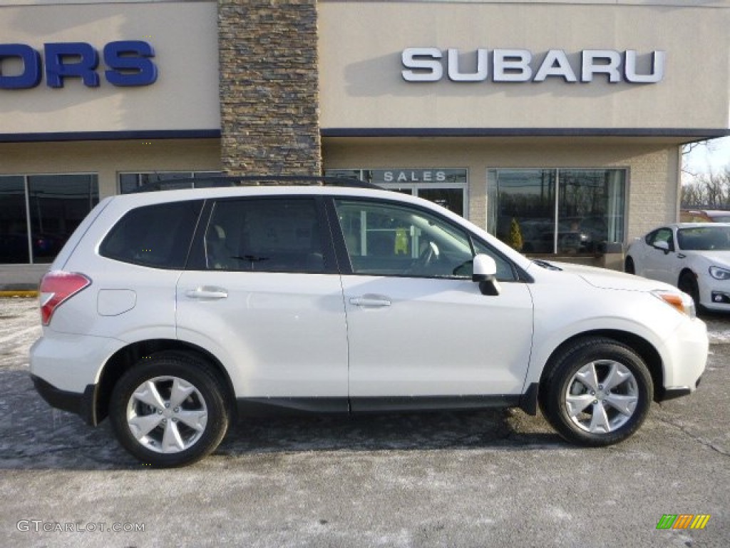 Satin White Pearl 2015 Subaru Forester 2.5i Premium Exterior Photo #101371881