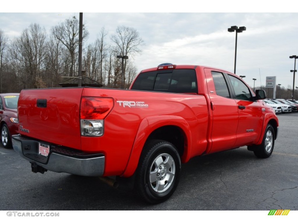 2007 Tundra SR5 Double Cab - Salsa Red Pearl / Beige photo #3