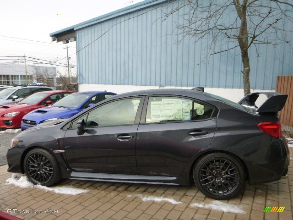 Dark Gray Metallic 2015 Subaru WRX STI Exterior Photo #101373114