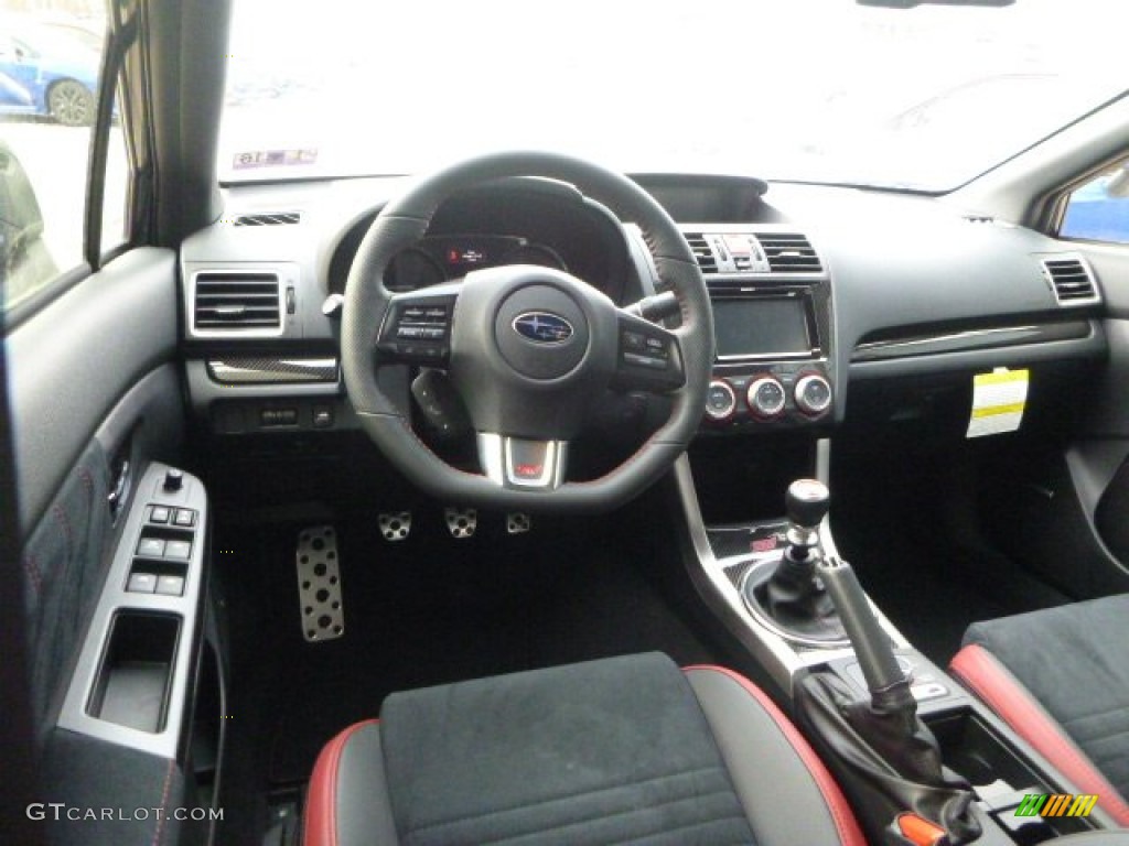 Carbon Black Interior 2015 Subaru WRX STI Photo #101373258