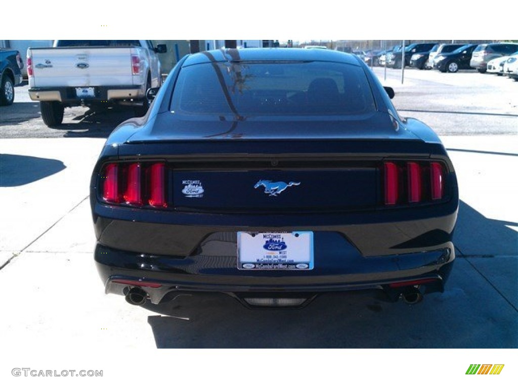 2015 Mustang EcoBoost Coupe - Black / Ebony photo #9