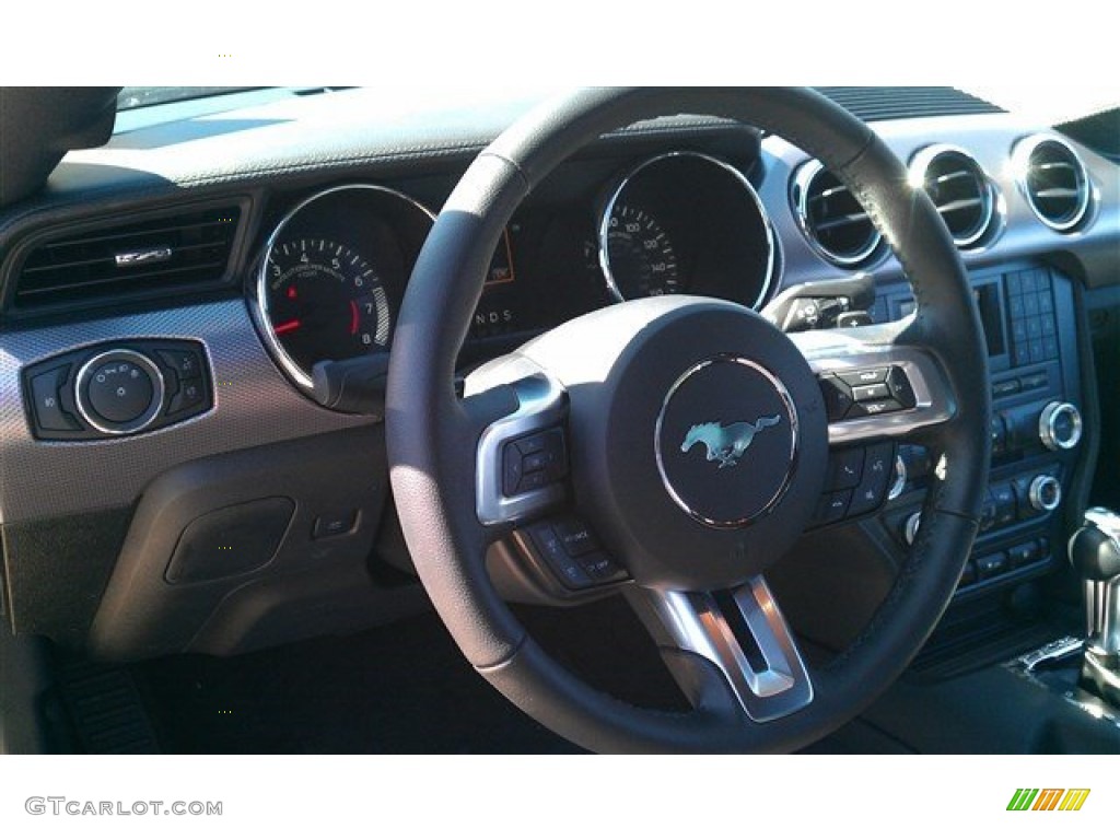 2015 Mustang EcoBoost Coupe - Black / Ebony photo #18