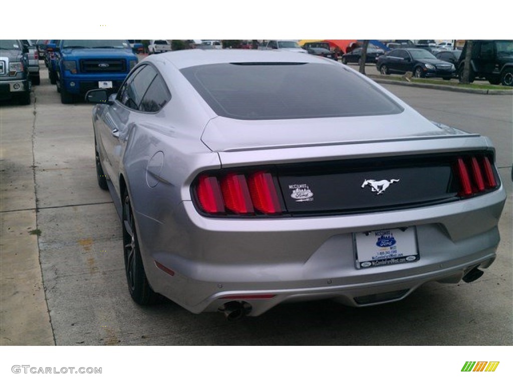 2015 Mustang EcoBoost Coupe - Ingot Silver Metallic / Ebony photo #8