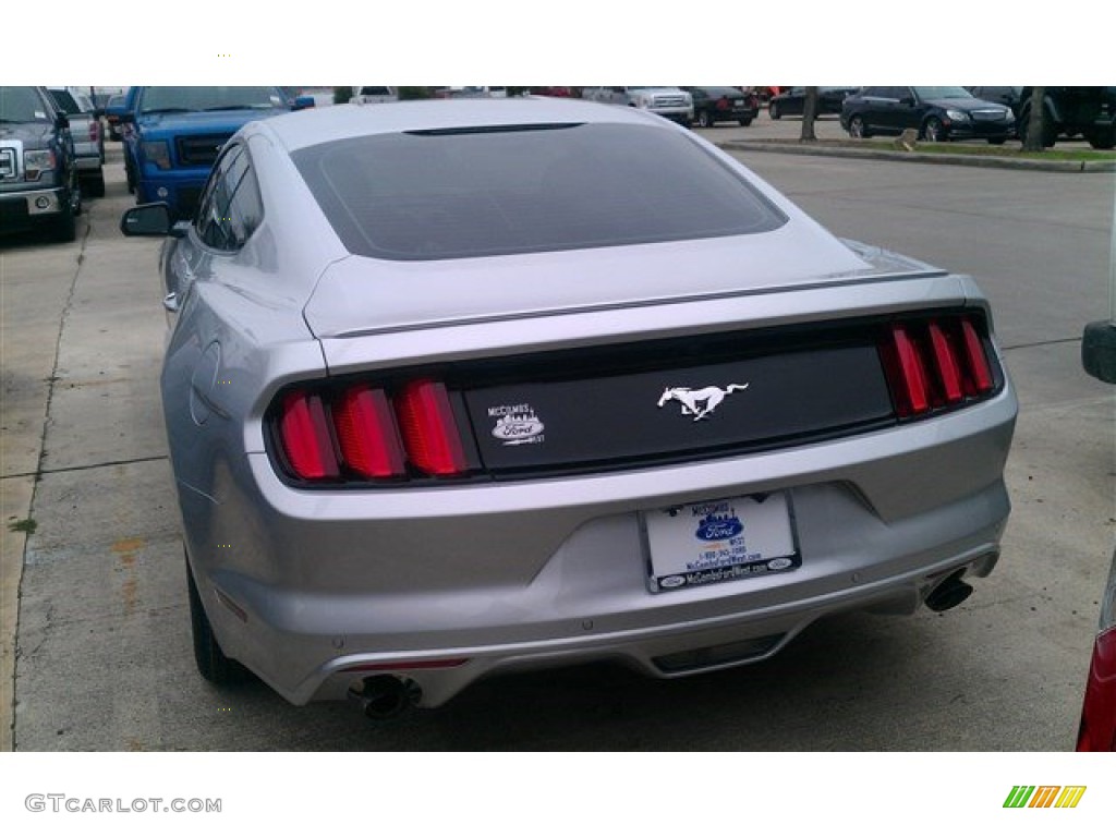 2015 Mustang EcoBoost Coupe - Ingot Silver Metallic / Ebony photo #9