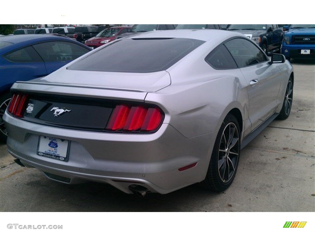 2015 Mustang EcoBoost Coupe - Ingot Silver Metallic / Ebony photo #10