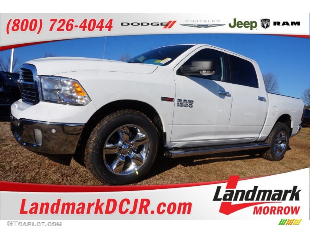 2015 1500 Lone Star Quad Cab - Bright White / Canyon Brown/Light Frost photo #1