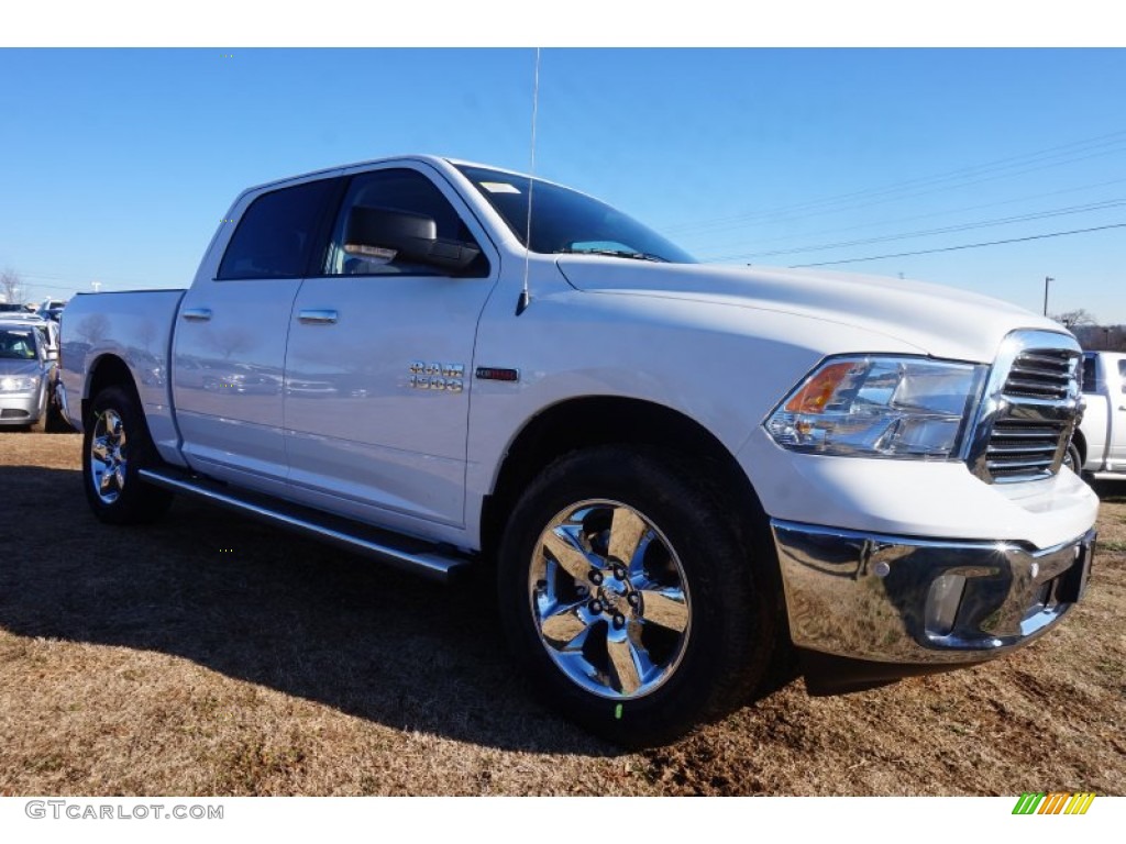 2015 1500 Lone Star Quad Cab - Bright White / Canyon Brown/Light Frost photo #4
