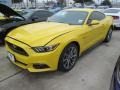 2015 Triple Yellow Tricoat Ford Mustang GT Premium Coupe  photo #3
