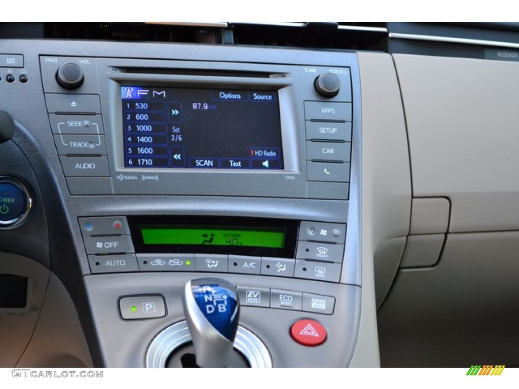 2015 Prius Three Hybrid - Nautical Blue Metallic / Bisque photo #6