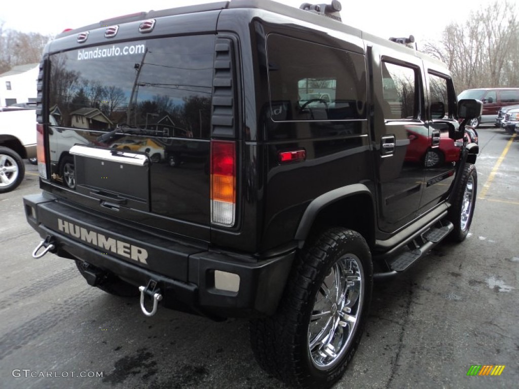 2003 H2 SUV - Black / Wheat photo #3