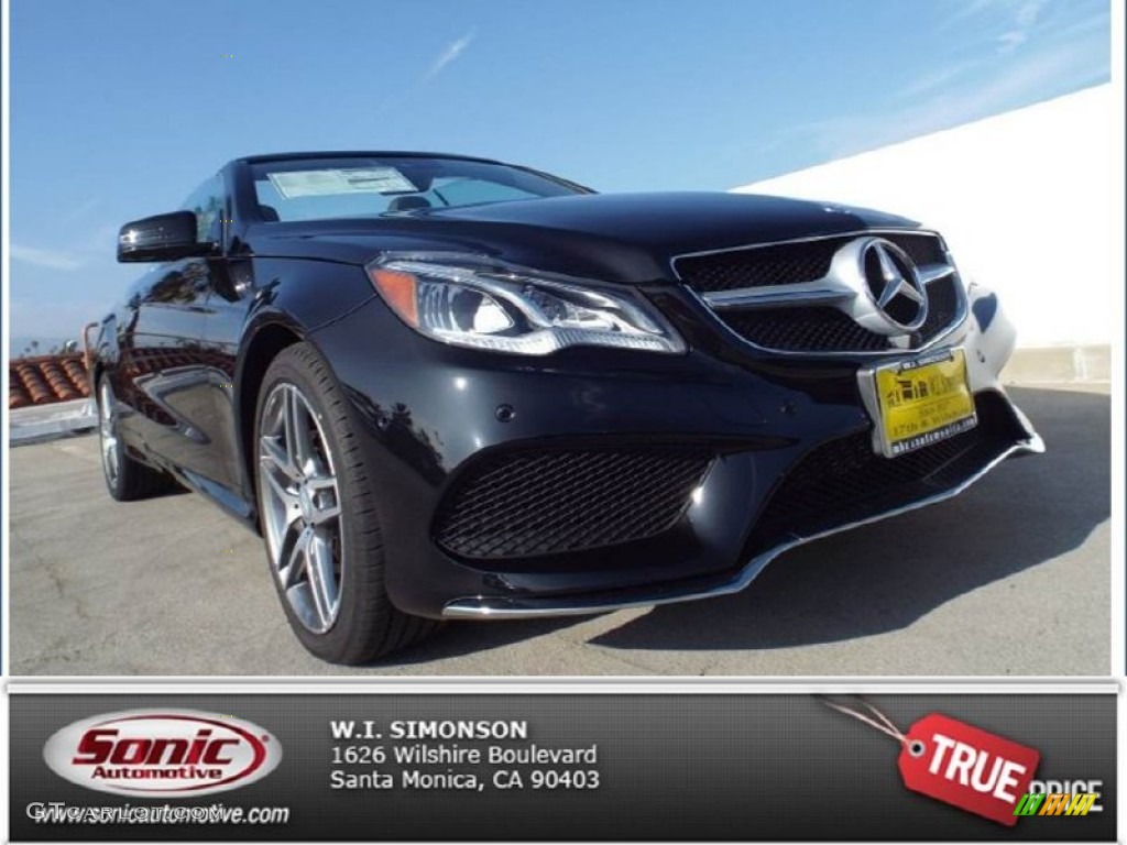 2015 E 550 Cabriolet - Obsidian Black Metallic / Black photo #1
