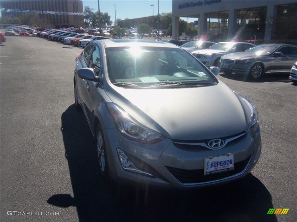 2015 Elantra SE Sedan - Titanium Gray Metallic / Black photo #1