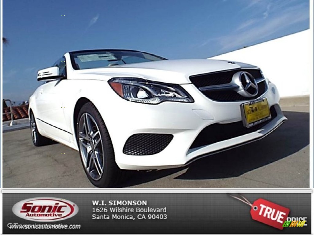 2015 E 400 Cabriolet - Polar White / Silk Beige/Espresso Brown photo #1