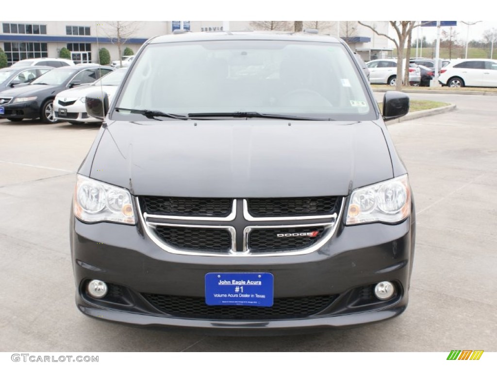 2012 Grand Caravan Crew - Dark Charcoal Pearl / Black/Light Graystone photo #2