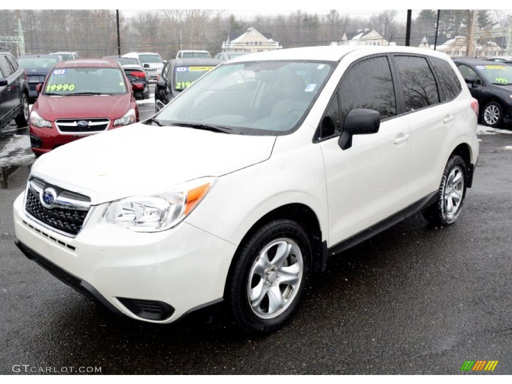 Satin White Pearl 2015 Subaru Forester 2.5i Premium Exterior Photo #101381346
