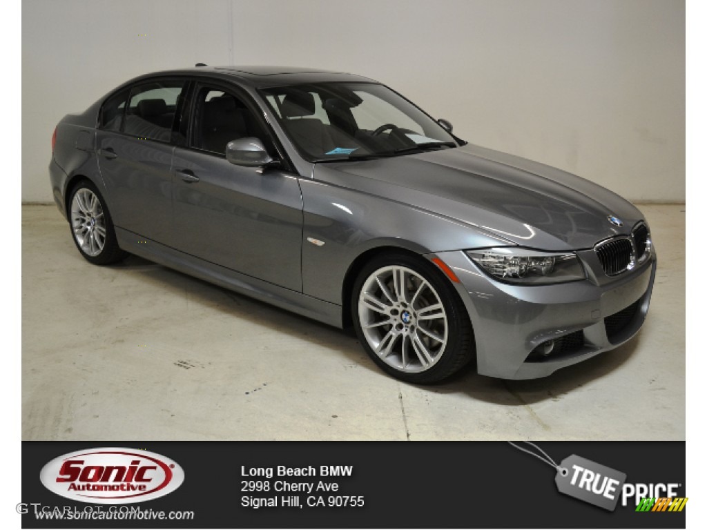 2011 3 Series 335i Sedan - Space Gray Metallic / Gray Dakota Leather photo #1