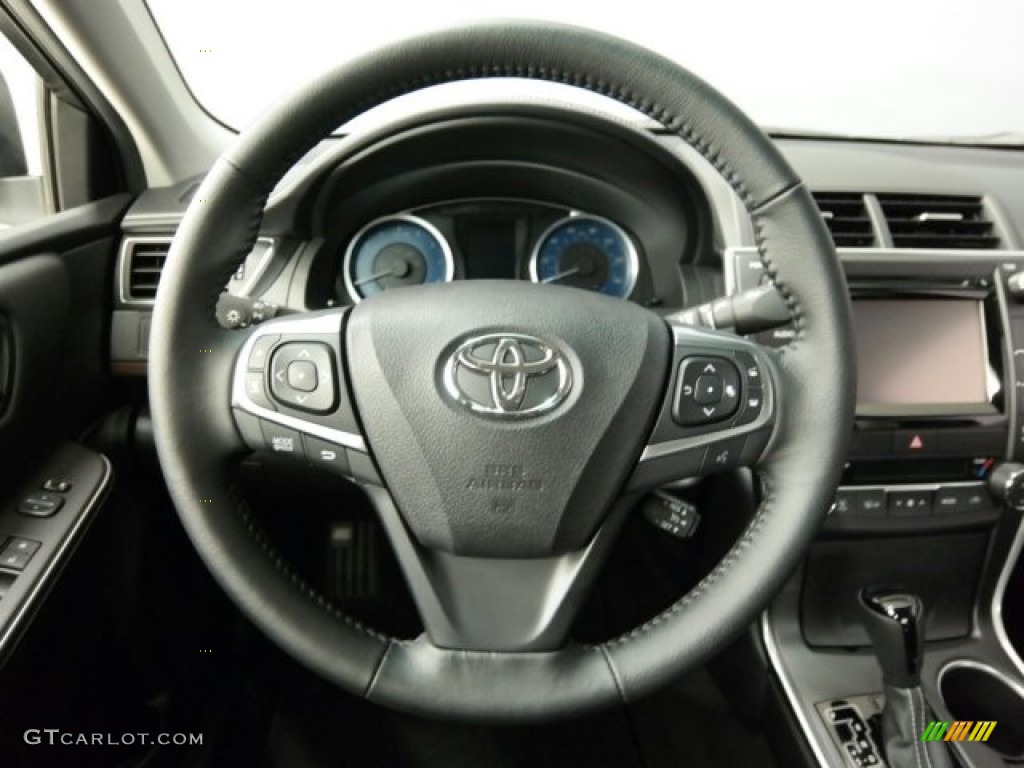 2015 Camry XLE - Celestial Silver Metallic / Black photo #21