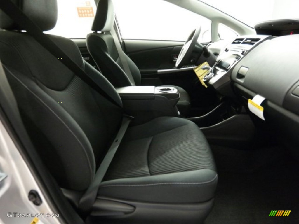 Black Interior 2015 Toyota Prius v Two Photo #101384648