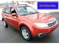 Paprika Red Pearl 2010 Subaru Forester 2.5 X Limited