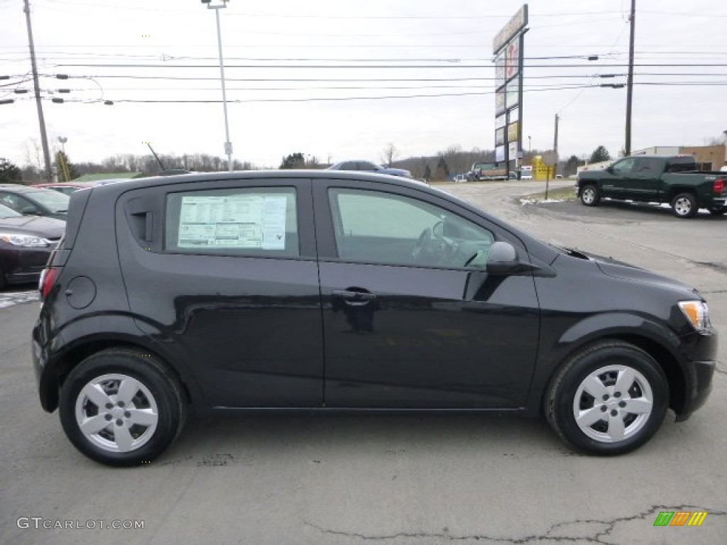 Black Granite Metallic 2015 Chevrolet Sonic LS Hatchback Exterior Photo #101386782