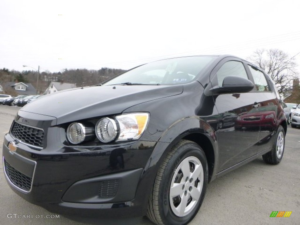 Black Granite Metallic 2015 Chevrolet Sonic LS Hatchback Exterior Photo #101386875