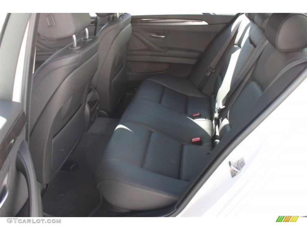 Black Interior 2015 BMW 5 Series 528i Sedan Photo #101390334