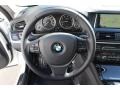 Black 2015 BMW 5 Series 528i Sedan Steering Wheel