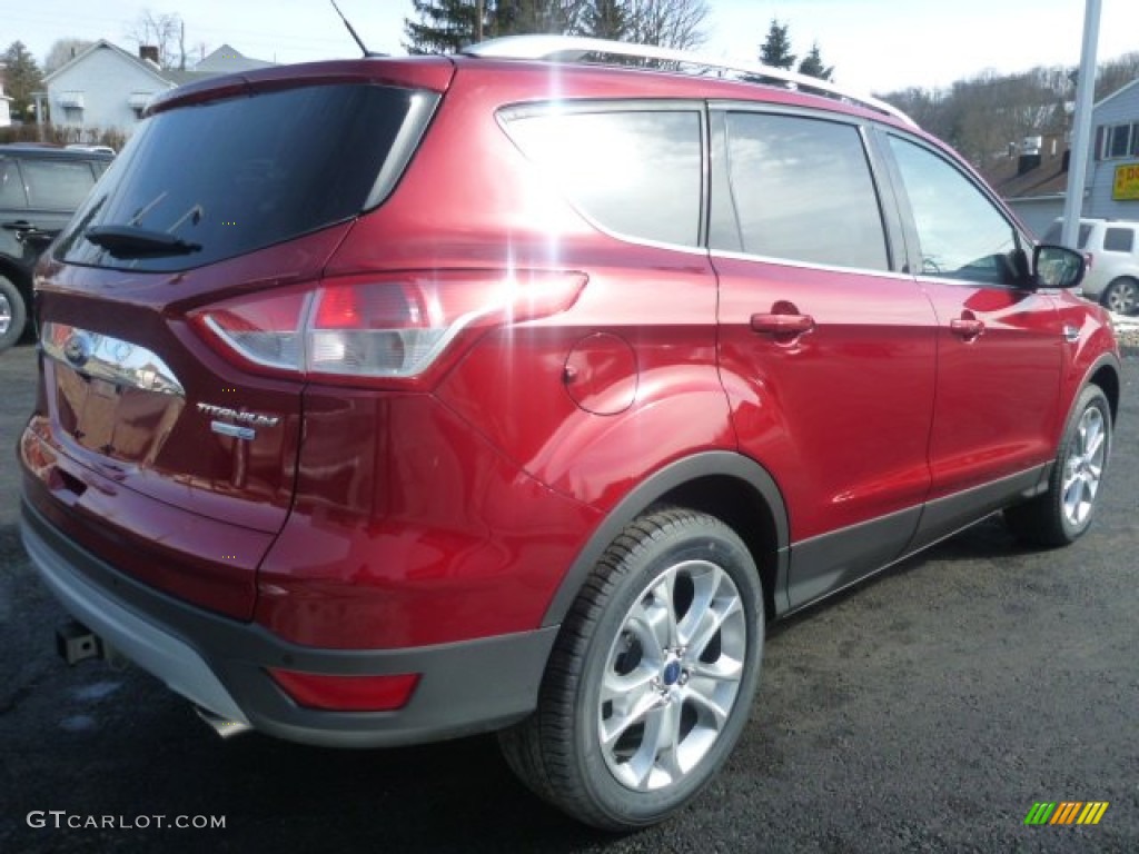 2015 Escape Titanium 4WD - Ruby Red Metallic / Charcoal Black photo #7