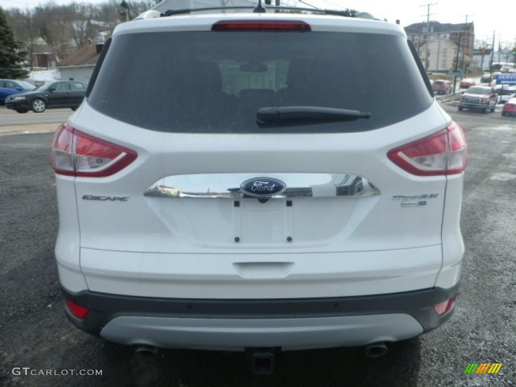 2015 Escape Titanium 4WD - White Platinum Metallic Tri-Coat / Charcoal Black photo #4