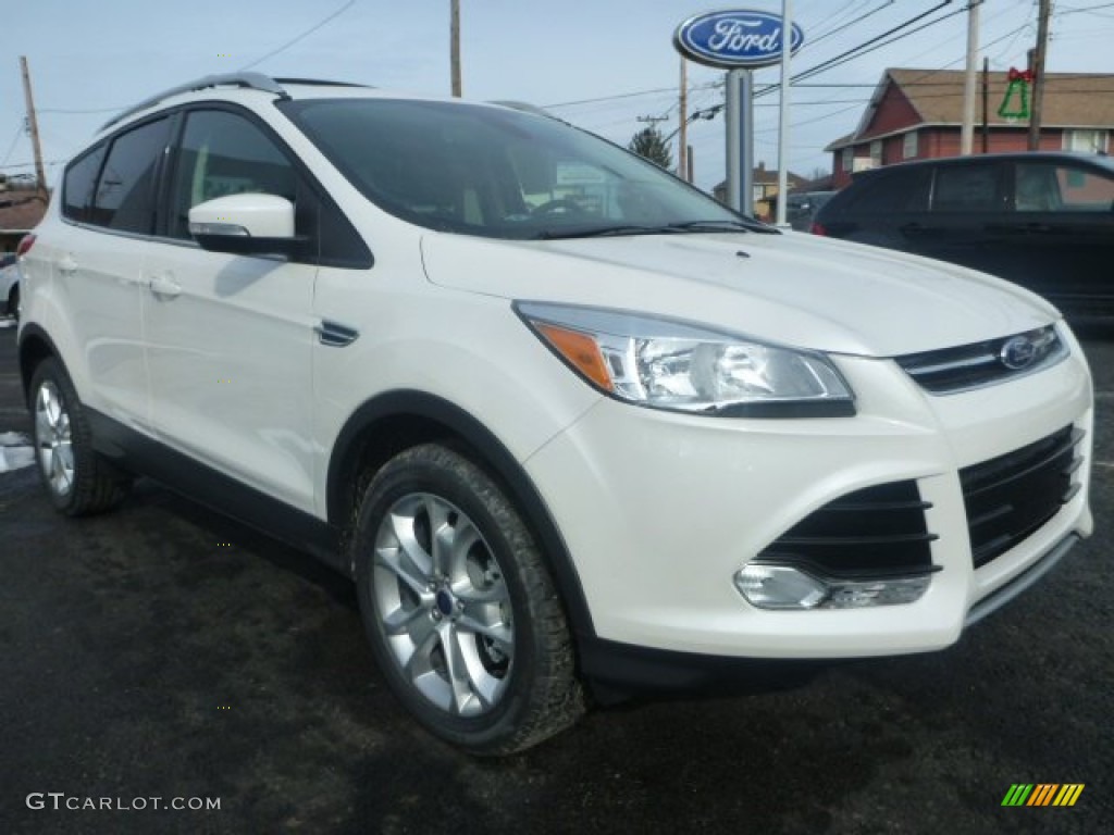 2015 Escape Titanium 4WD - White Platinum Metallic Tri-Coat / Charcoal Black photo #9