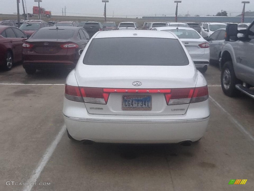 2008 Azera Limited - Powder White Pearl / Beige photo #3