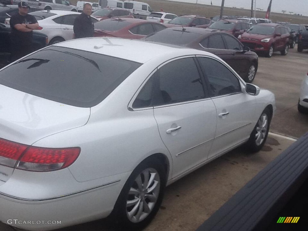 2008 Azera Limited - Powder White Pearl / Beige photo #4