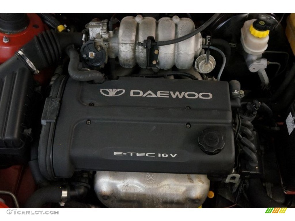 2002 Daewoo Lanos S Coupe 1.6 Liter DOHC 16-Valve 4 Cylinder Engine Photo #101392029