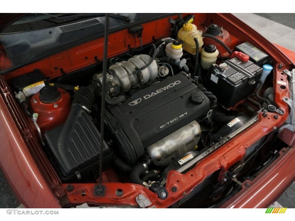 2002 Daewoo Lanos S Coupe 1.6 Liter DOHC 16-Valve 4 Cylinder Engine Photo #101392044
