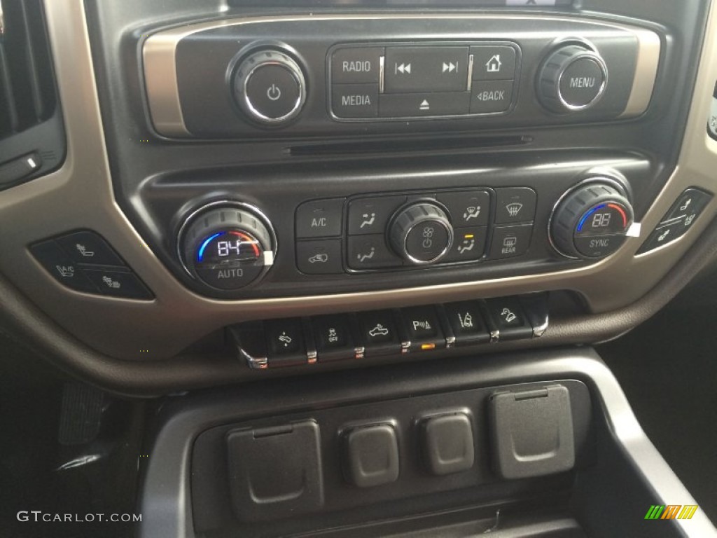 2015 Sierra 1500 Denali Crew Cab 4x4 - Stone Blue Metallic / Cocoa/Dune photo #12