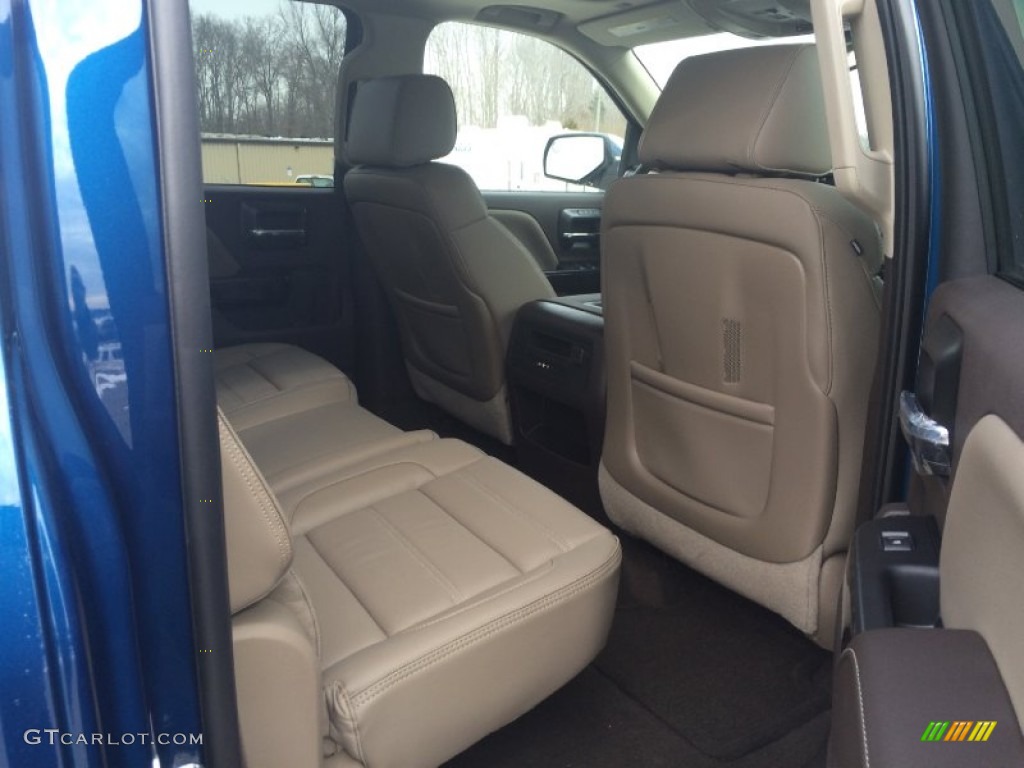 2015 Sierra 1500 Denali Crew Cab 4x4 - Stone Blue Metallic / Cocoa/Dune photo #32
